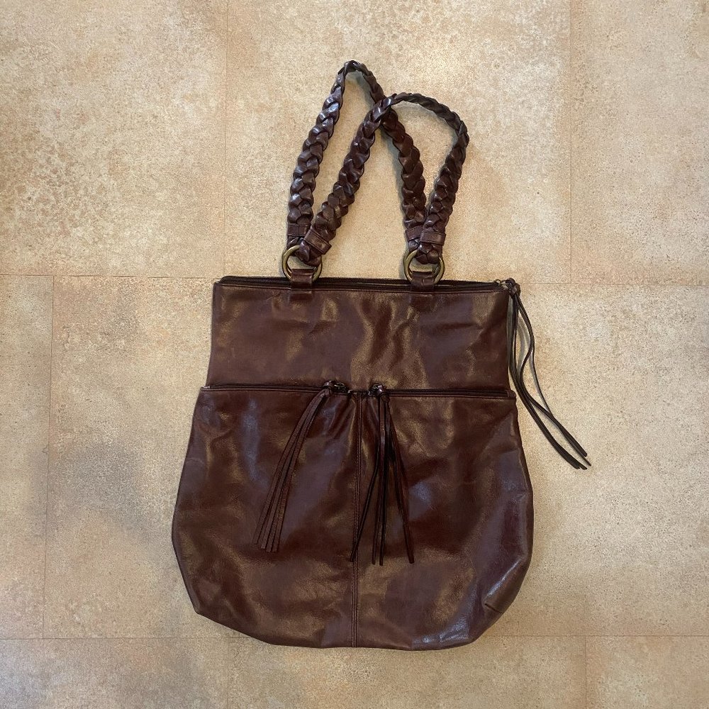 Hobo Leather Tote Medium Brown